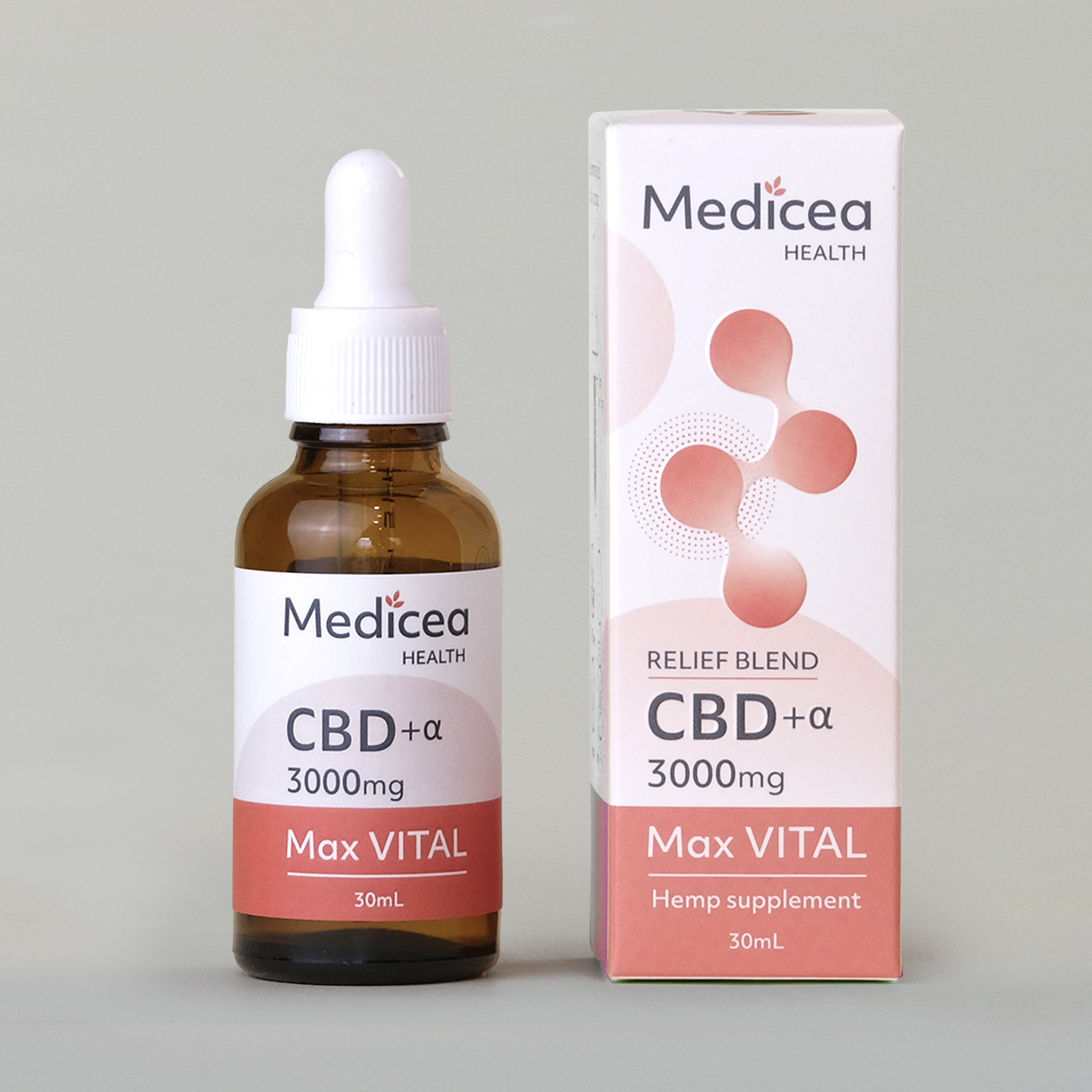 Medicea ヘンプサプリメント CBD + CBN オイル - Max Vital 3000mg - 30mL