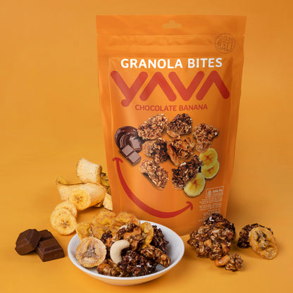 Indonesia Bali Granola Bites Chocolate &amp;amp; Banana 1 case (10 pieces)