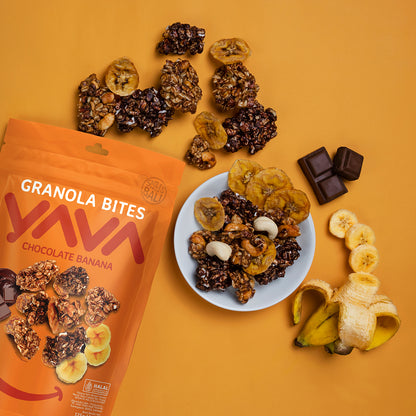 Indonesia Bali Granola Bites Chocolate &amp;amp; Banana 1 case (10 pieces)