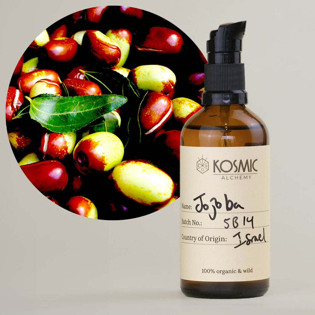 キャリアオイル ホホバオイル：Kosmic Alchemy organic jojoba oil. Pure single source professional grade aromatherapy oil
