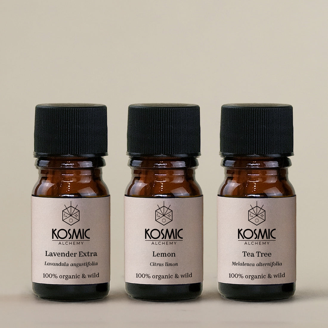 エッセンシャルオイル 3本セット: &quot;Kosmic Alchemy essential oil 3-piece set - aromatherapy starter kit&quot;