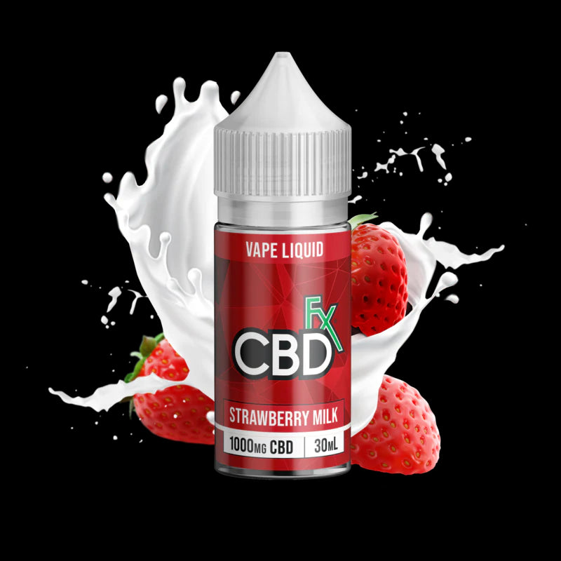 CBDfx ベイプリキッド（CBD1000mg）Strawberry Milk - 30mL